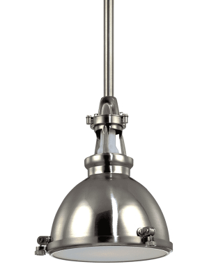 Massena 1 Light Pendant Polished Nickel