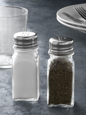Open Kitchen By Williams Sonoma Glass Salt & Pepper Shakers