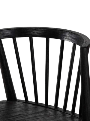 Milan Counter Chair, Matte Black