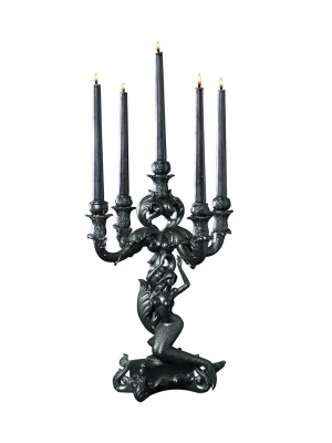 Burlesque Black Mermaid Chandelier