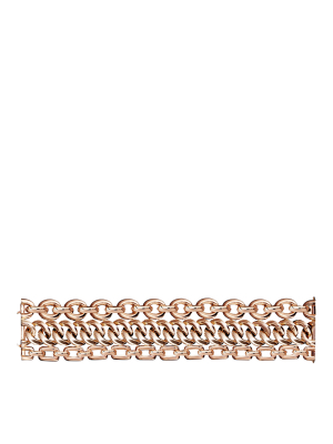 Rose Gold 3-chain Bracelet