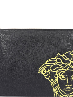 Versace Medusa Print Clutch Bag