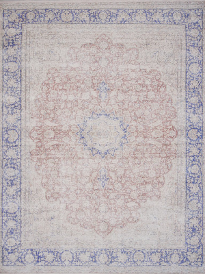 Lucca Terracotta Blue Rug