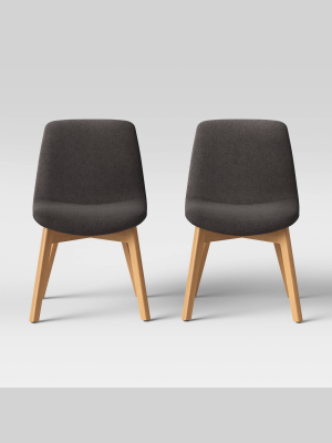 Set Of 2 Dixon Wood Leg Dining Chairs - Project 62™