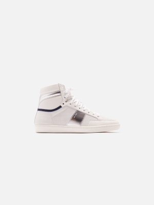 Saint Laurent 10 High Top Sneaker - Blanc Optqiue