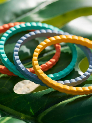 Weave Stackable Silicone Bracelet - Ocean Breeze