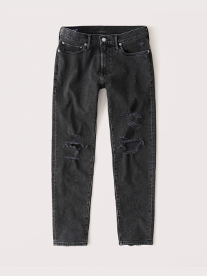 Ripped Skinny Taper Jeans