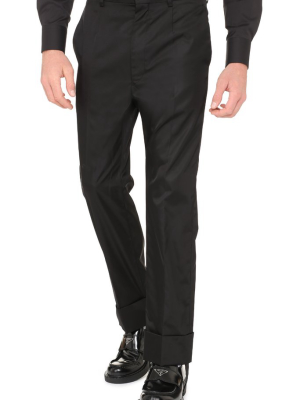 Prada Logo Patch Trousers