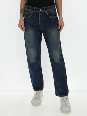 Junya Watanabe High-rise Cropped Jeans