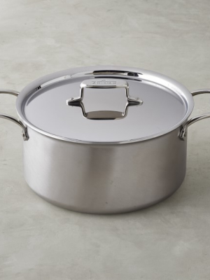All-clad D5 Brushed Stainless-steel Stock Pot, 8-qt.