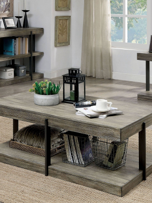 Tartarian Open Shelf Coffee Table Dark Gray - Homes: Inside + Out