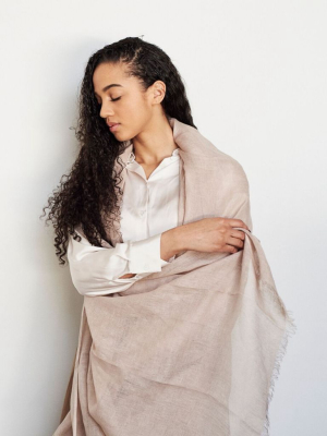 Oat Linen Scarf