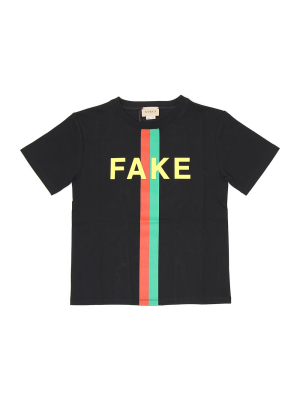 Gucci Kids Slogan Printed T-shirt