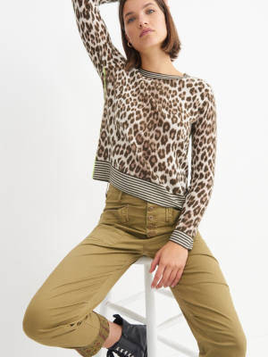 Leopard Cashmere Sweater