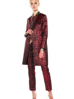 Night Leopard Duster Coat