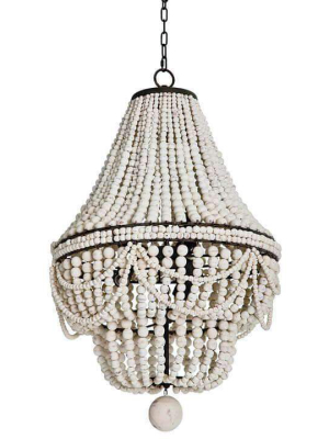 Malibu Chandelier (weathered White)