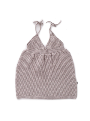 Oeuf Knit Dress - Light Grey