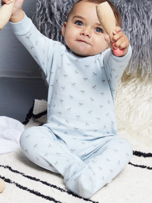 Super Soft Jersey Sleepsuit - Blue