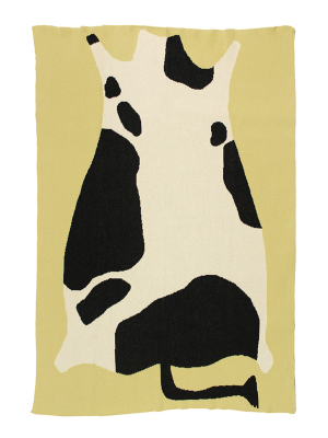 Knit Blanket – Cow