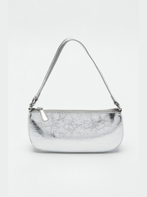 Uo Metallic Baguette Bag