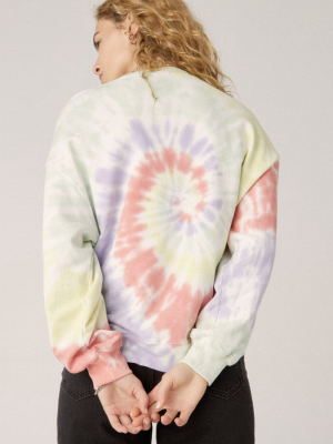 Sunlit Twist Tie Dye Oversized Crew