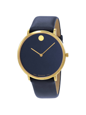 Movado Ultra Slim Museum Quartz Blue Dial Men's Watch 0607259