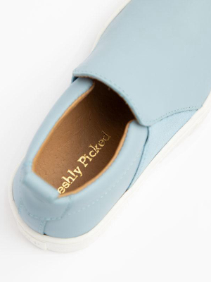 Powder Blue Slip On Sneaker  | Final Sale