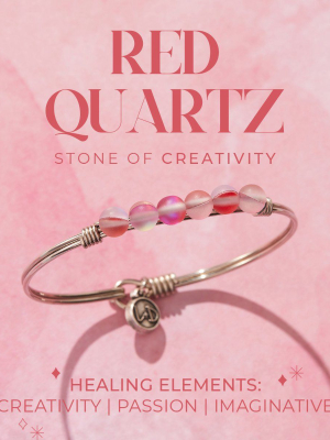 Red Quartz Energy Stone Bracelet For Creativity