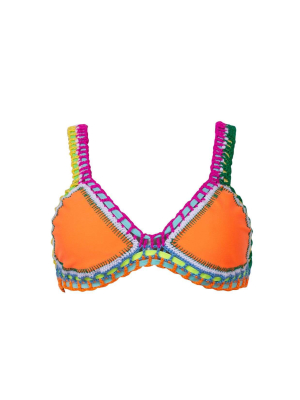 Ferrarini By Pq Swim Mango Tango Crochet Top