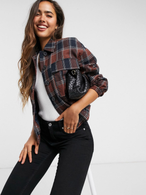 Vero Moda Shacket In Check