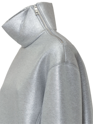 Sportmax Raised-collar Zip Detailed Sweatshirt