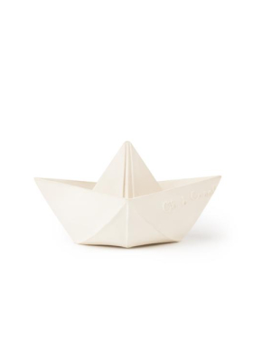 Oli & Carol Nude Origami Boat In White