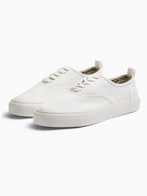 Considered White Canvas Scorch Ditsy Sneakers