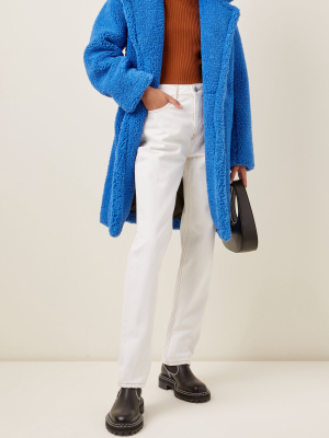 Anouck Double-breasted Faux Shearling Coat