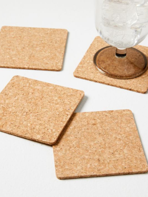 Natural Cork Coasters (set Of 4)