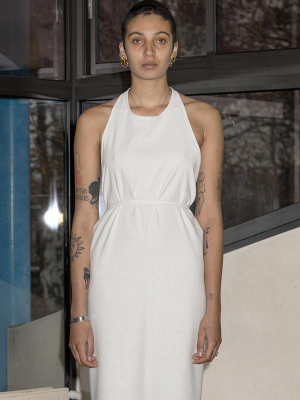 Apron Dress In Off White