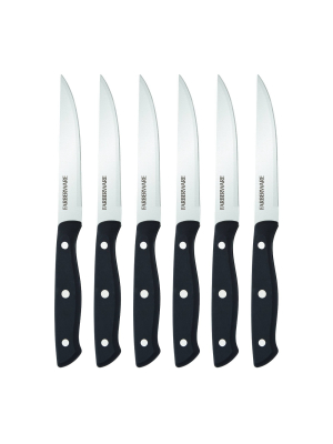 Farberware 6pc Triple Rivet Steak Knife Set