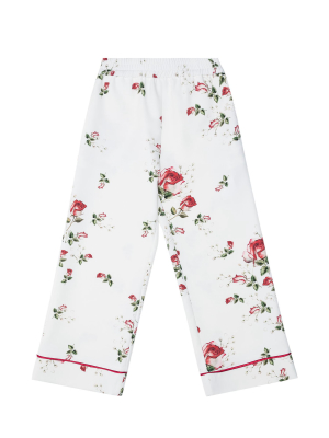 Monnalisa Floral Print Wide Leg Pants