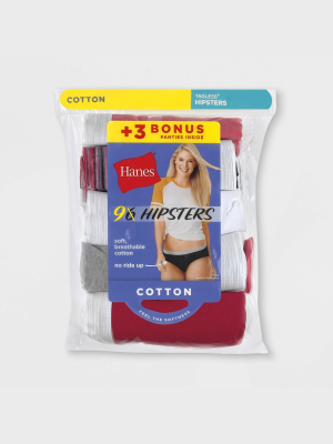 Hanes Women's Cotton 6+3pk Free Hipster Underwear - Assorted