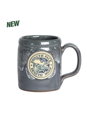 Frosted Grey Duluth Pack Camp Logo Mug