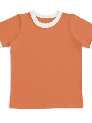 Ringer Tee - Solid Vintage Orange