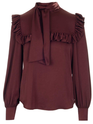 See By Chloé Pussy Bow Collar Ruffled Blouse