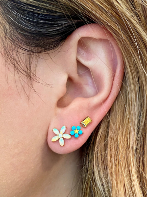 Petite Floral Stud Earrings