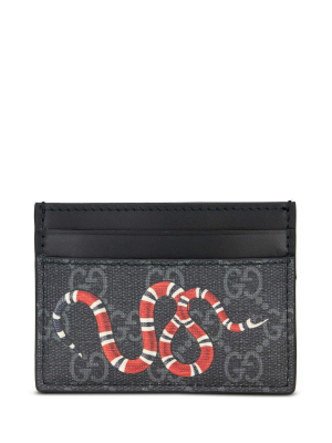 Kingsnake Print Gg Supreme Card Case