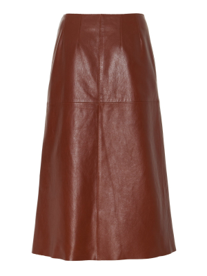 Sidena Lambskin Knee-length Skirt