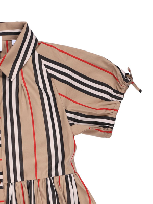 Burberry Kids Icon Stripe Print Dress