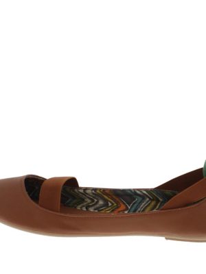 Standouts20a Chestnut Elastic Ballet Flat