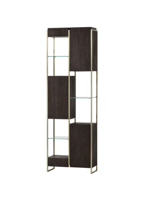 Thomas Bina Marley Bookcase - Small Dark Oak