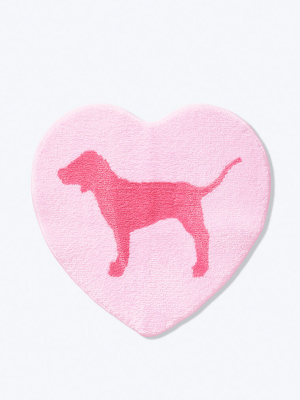 Heart Dog Bath Mat