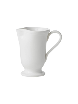 Vietri Viva Fresh Large Footed Pitcher - White